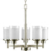 Progress Lighting - P4459-09 - Five Light Chandelier - Alexa - Brushed Nickel