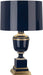 Robert Abbey - 2500 - One Light Table Lamp - Annika - Cobalt Lacquered Paint w/ Natural Brass/Ivory Crackle