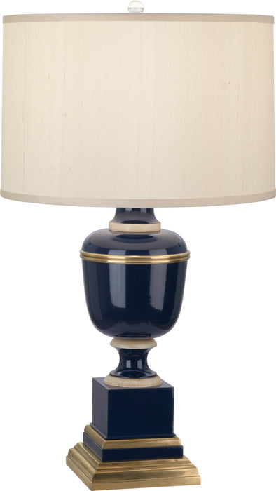 Robert Abbey - 2500X - One Light Table Lamp - Annika - Cobalt Lacquered Paint w/ Natural Brass/Ivory Crackle
