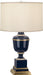 Robert Abbey - 2500X - One Light Table Lamp - Annika - Cobalt Lacquered Paint w/ Natural Brass/Ivory Crackle