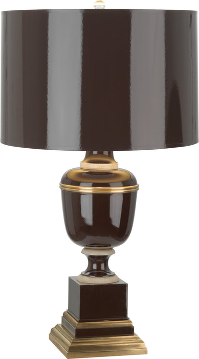 Robert Abbey - 2502 - One Light Table Lamp - Annika - Chocolate Lacquered Paint w/ Natural Brass/Ivory Crackle