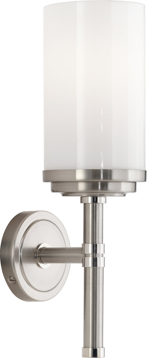Robert Abbey - B1324 - One Light Wall Sconce - Halo - Brushed Nickel w/ Polished Nickel