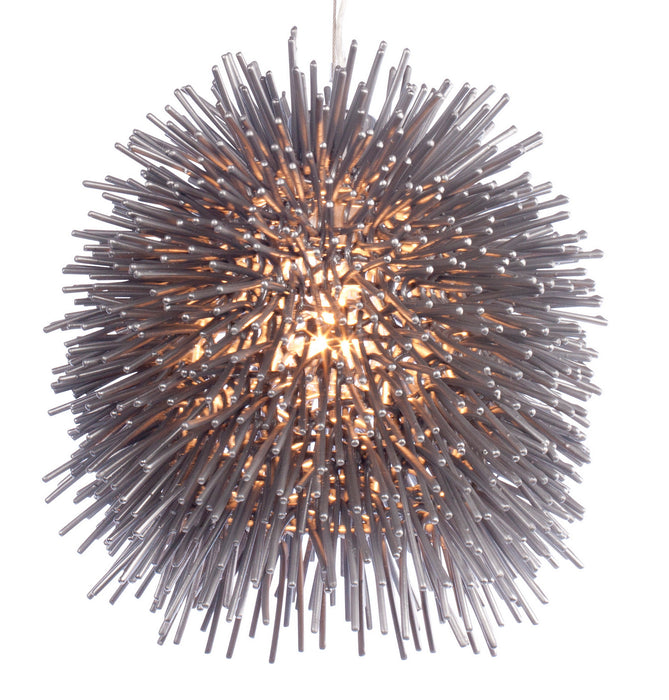 One Light Mini Pendant from the Urchin collection in Painted Chrome finish