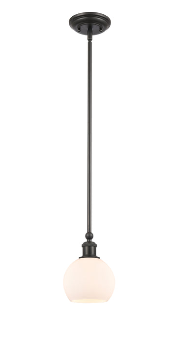 Concord Mini Pendant shown in the Matte Black finish with a Matte White shade
