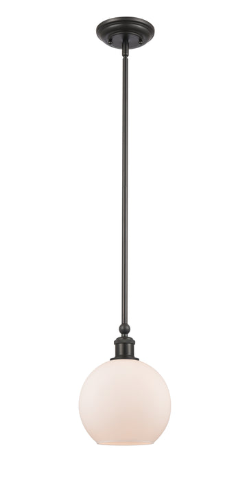 Concord Mini Pendant shown in the Matte Black finish with a Matte White shade