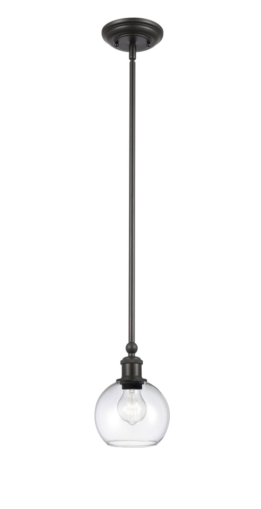 Concord Mini Pendant shown in the Matte Black finish with a Clear shade