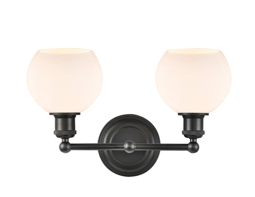 Concord Bath Vanity Light shown in the Matte Black finish with a Matte White shade