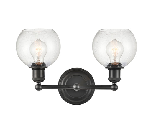 Concord Bath Vanity Light shown in the Matte Black finish with a Seedy shade