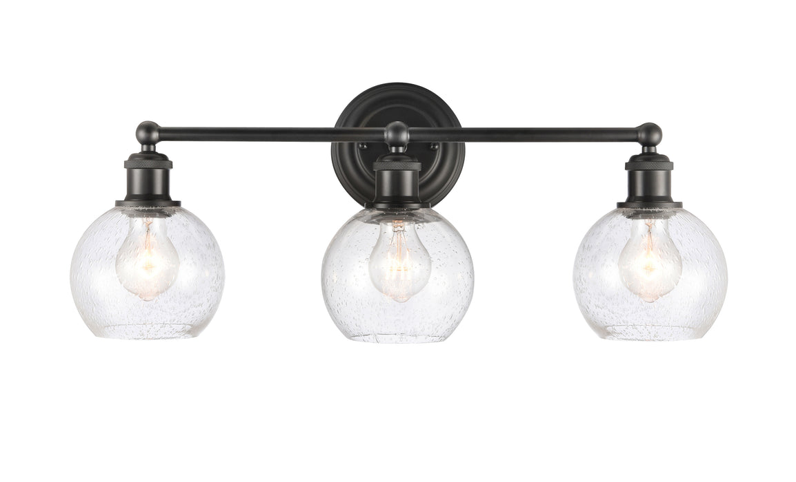 Innovations Lighting Concord 3 Light 24 inch Matte Black Bath Vanity Light 341-3W-BK-G124-6-LED