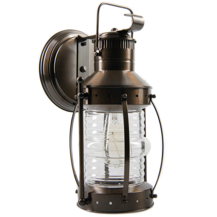 One Light Wall Mount from the Seafarer Wall collection in Bronze finish