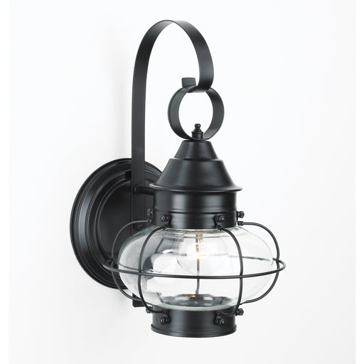 Norwell Lighting - 1324-BL-CL - One Light Wall Mount - Cottage Onion Large Wall - Black