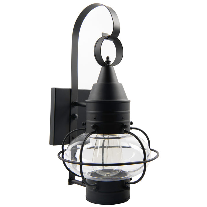 One Light Wall Mount from the Classic Onion Small Wall collection in Black finish