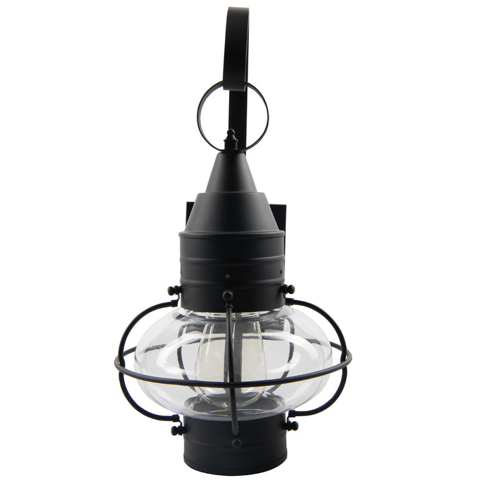 One Light Wall Mount from the Classic Onion Small Wall collection in Black finish