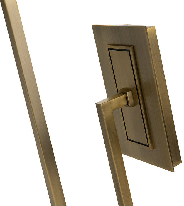 One Light Wall Sconce from the Maya Single Sconce collection in Aged Brass finish