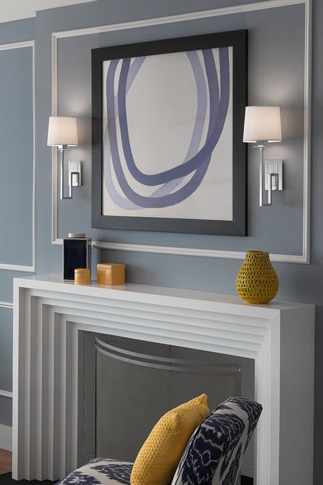 One Light Wall Sconce from the Maya Single Sconce collection in Polish Nickel finish