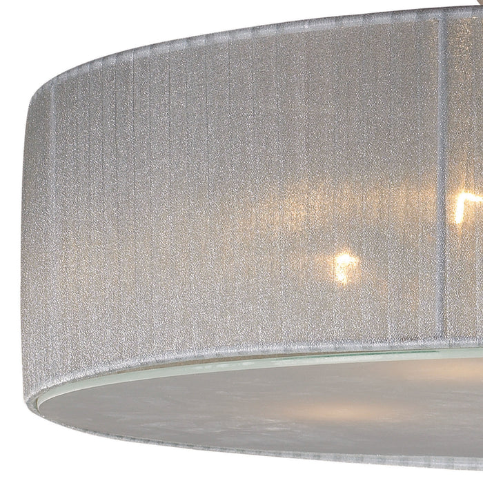Five Light Semi Flush Mount from the Alexis collection in Antique Silver finish