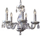 Classic Lighting - 82045 SIL CPPR - Five Light Chandelier - Monaco - Silver Painted