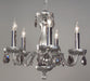 Classic Lighting - 82045 SIL SMK - Five Light Chandelier - Monaco - Silver Painted