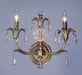 Classic Lighting - 16112 ABR CP - Two Light Wall Sconce - Sharon - Antique Brass