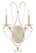 Currey and Company - 5980 - Two Light Wall Sconce - Crystal Lights - Silver Leaf