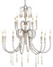 Currey and Company - 9117 - 12 Light Chandelier - Hannah - Stockholm White/Rust