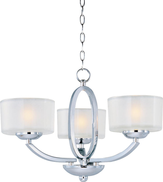 Maxim - 19041FTPC - Three Light Semi-Flush Mount - Elle - Polished Chrome