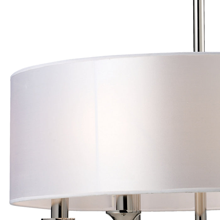 Six Light Chandelier from the Pembroke collection in Polished Nickel finish