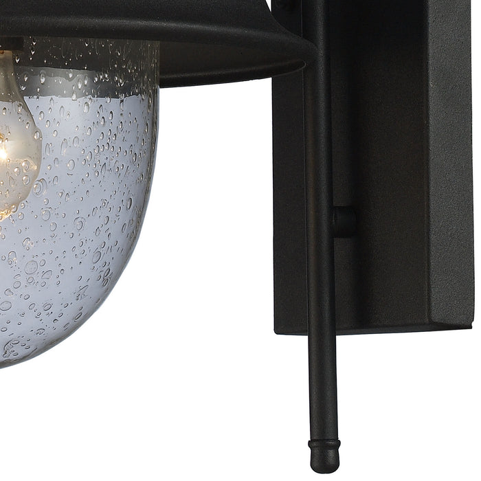 One Light Wall Sconce from the Streetside Cafe collection in Matte Black finish