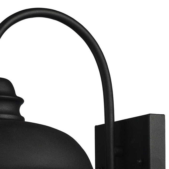 One Light Wall Sconce from the Streetside Cafe collection in Matte Black finish