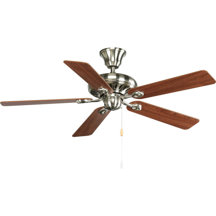 52``Ceiling Fan from the AirPro Signature collection in Brushed Nickel finish