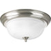 Progress Lighting - P3925-09 - Two Light Close-to-Ceiling - Alabaster - Brushed Nickel