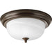 Progress Lighting - P3925-20 - Two Light Close-to-Ceiling - Alabaster - Antique Bronze