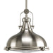 Progress Lighting - P5188-09 - One Light Pendant - Fresnel Lens - Brushed Nickel
