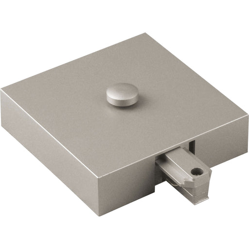 Progress Lighting - P8760-09 - T-Bar end Feed with Canopy Cover - Track Accessories - Brushed Nickel