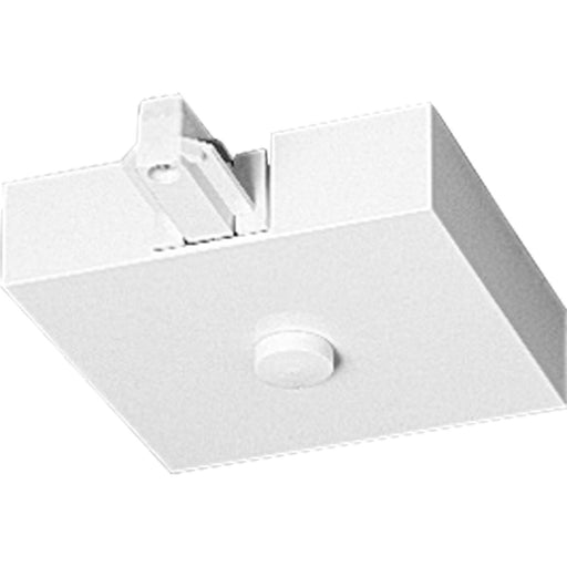Progress Lighting - P9109-28 - T-Bar end feed with canopy cover - Track Accessories - White