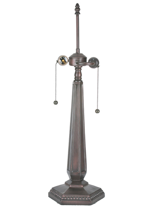 Meyda Tiffany - 10134 - Two Light Table Base - Lamp Base - Craftsman Brown
