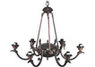 Meyda Tiffany - 26946 - Six Light Chandelier Hardware - Fly Fishing Creek - Mahogany Bronze