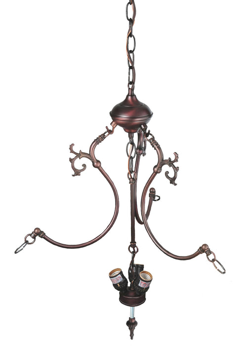 Meyda Tiffany - 30444 - Three Light Inverted Pendant Hardware - Moose - Mahogany Bronze