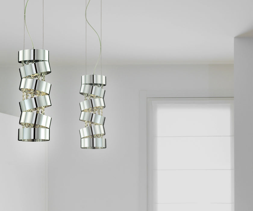 One Light Pendant from the Ariella collection in Chrome finish