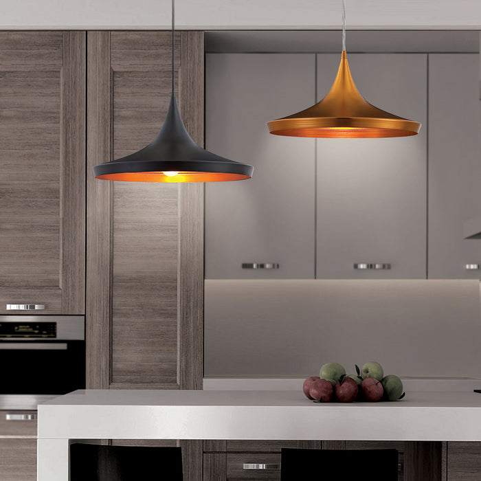 One Light Pendant from the Ramos collection in Black finish