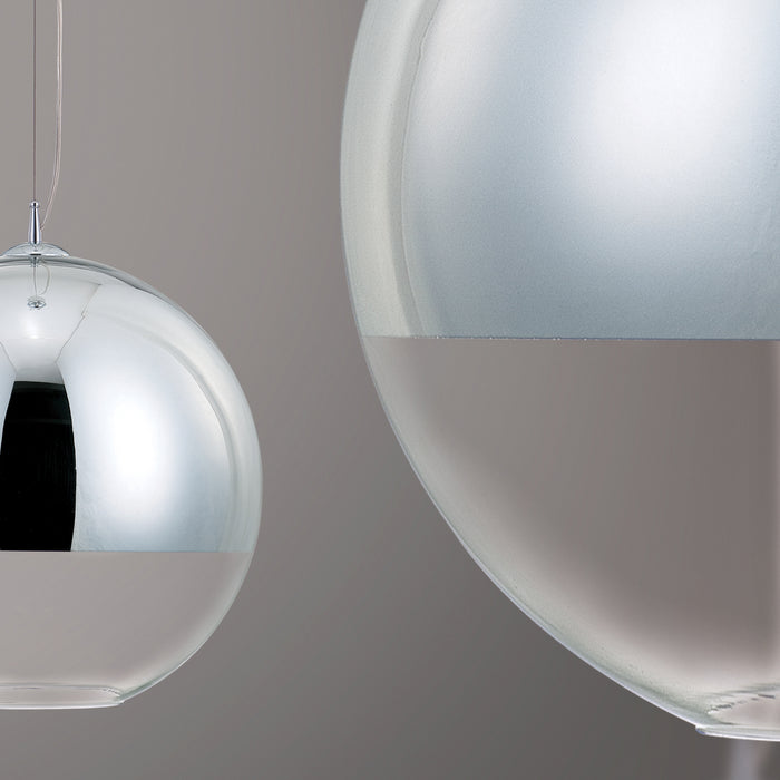 One Light Pendant from the Chromos collection in Chrome finish