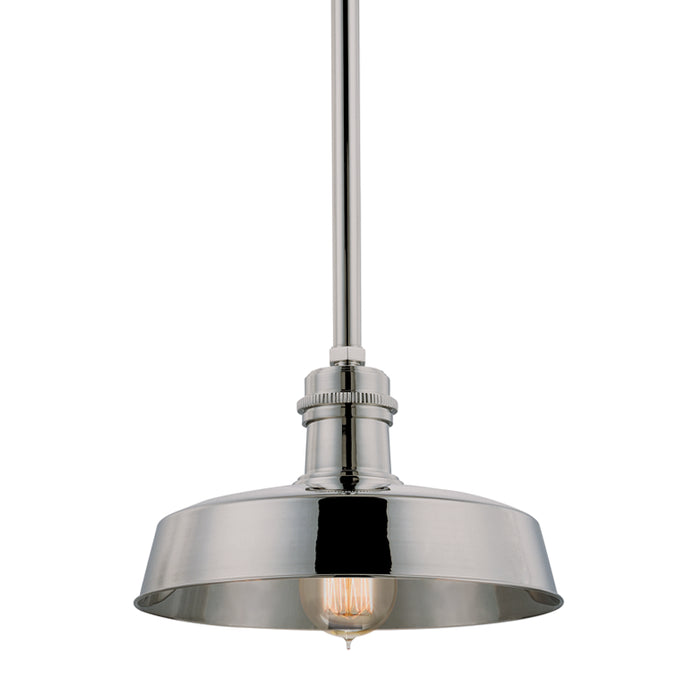 Hudson Valley - 8610-PN - One Light Pendant - Hudson Falls - Polished Nickel