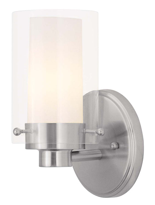 Livex Lighting - 1541-91 - One Light Bath Vanity - Manhattan - Brushed Nickel