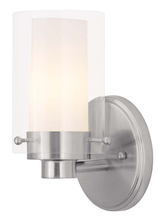 Livex Lighting - 1541-91 - One Light Bath Vanity - Manhattan - Brushed Nickel