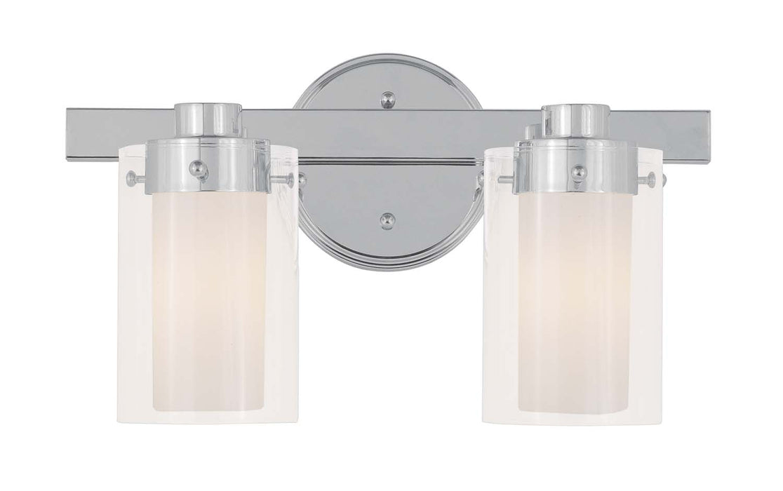 Livex Lighting - 1542-05 - Two Light Bath Vanity - Manhattan - Polished Chrome