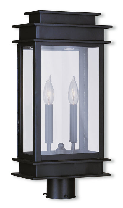 Livex Lighting - 2017-07 - Two Light Outdoor Post Lantern - Princeton - Bronze