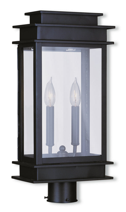 Livex Lighting - 2017-07 - Two Light Outdoor Post Lantern - Princeton - Bronze