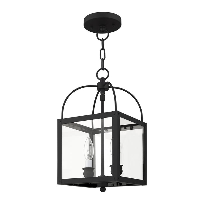 Two Light Mini Pendant/Ceiling Mount from the Milford collection in Black finish