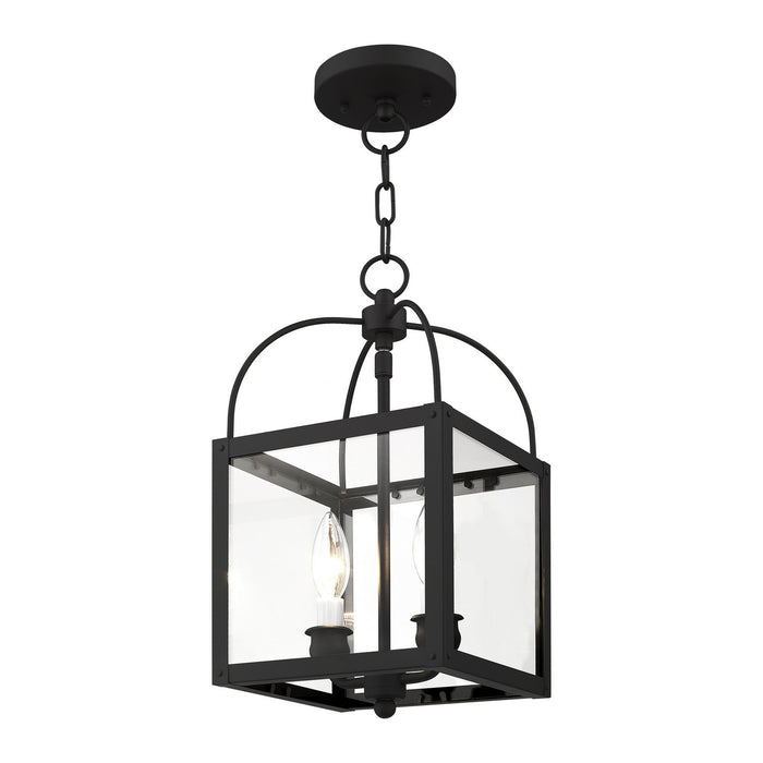 Two Light Mini Pendant/Ceiling Mount from the Milford collection in Black finish