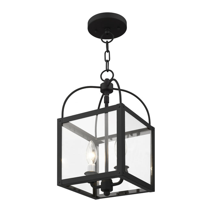 Two Light Mini Pendant/Ceiling Mount from the Milford collection in Black finish